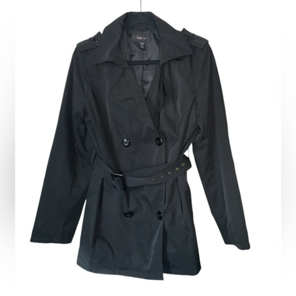 Style‎ & Co black belted mid length trench coat size medium